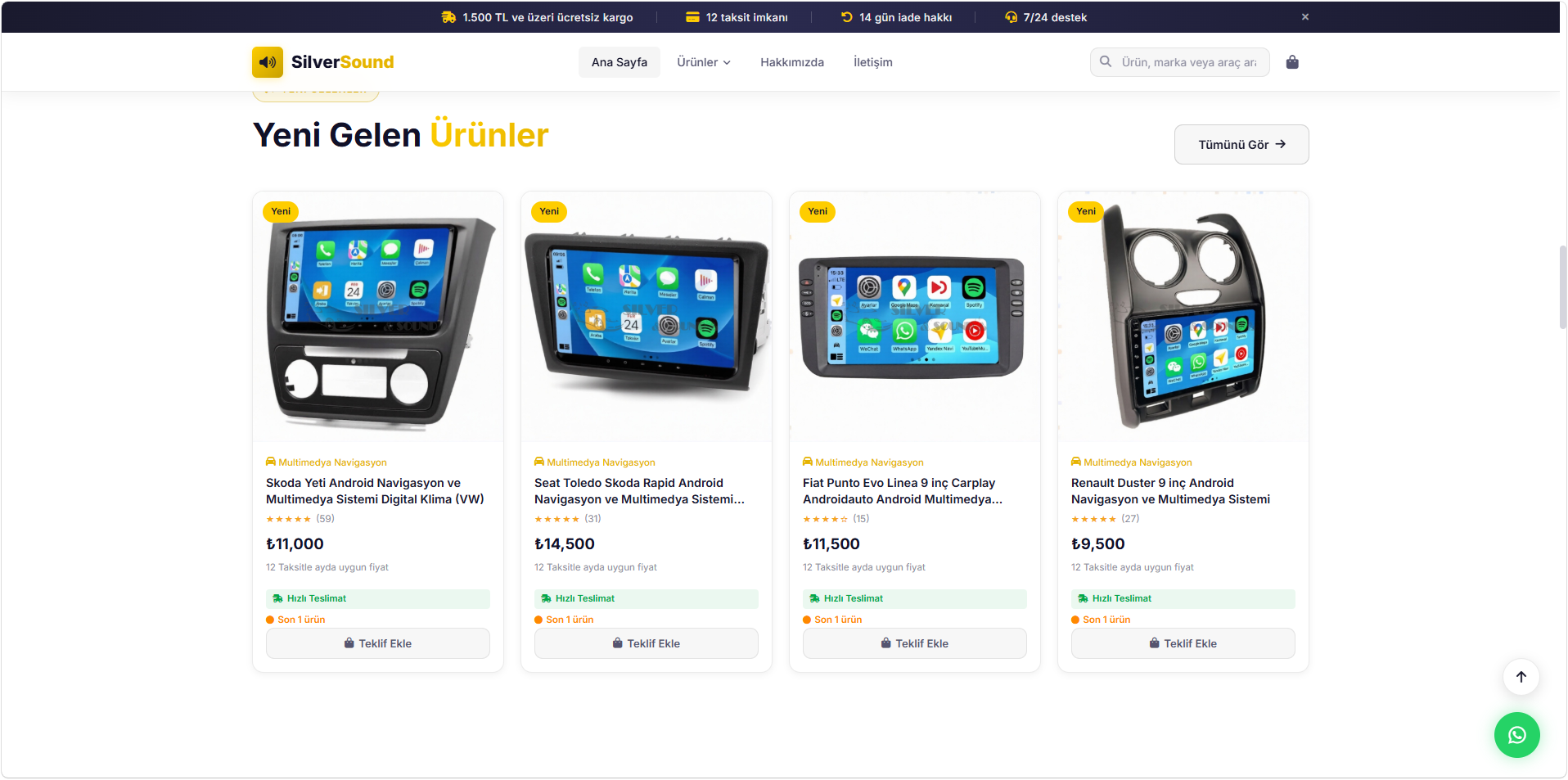 Silver Sound E-Ticaret